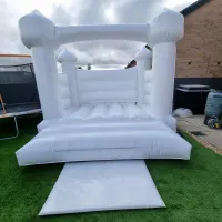 White 12ft X 12ft Bouncy Castle
