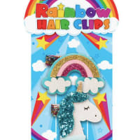 Rainbow And Unicorn Hair Clips