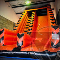 12ft Black And Orange Platform Slide