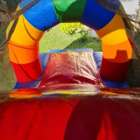 Rainbow Obstacle Course