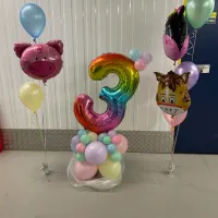 Single Balloon Number Tower