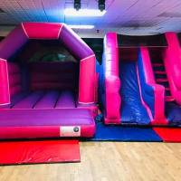 6ft Pink And Purple Platform Slide