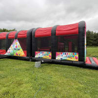 42ft Red And Black Party Time Obstacle Course