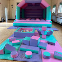Pastel Bouncy Castle And Soft Play Package