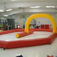 Wiggle Cars And Inflatable Race Track