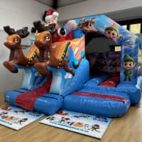 Christmas Bouncy Castle 3d With Slide