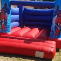 11x15x7ft Spiderman Castle Backyard Bouncers Blue