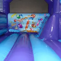 180 Curved Bouncy  Castle With Slide