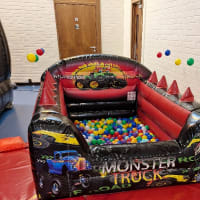 Monster Truck Air Juggler Ball Pool Burton Community Centre Sandy Plot Christchurch Dorset