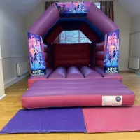 Pink And Purple Bouncy Castle 11ft X 15ft