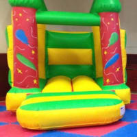 8ft X 10ft Yellow And Green Bouncy Castle Hire