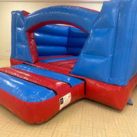 Red And Blue Low Height Bouncy Castle