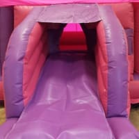 Pink  Purple Side Slide Castle Velcro 15 X 17ft