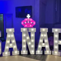 Light Up Letter Hire Number Hire