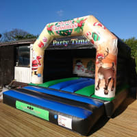 Christmas Disco Bouncy Castle