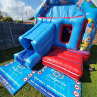 Circus Themed Combo Slide Bouncy Castle