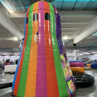 10ft Platform Neon Disco Helter Skelter Slide