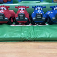 Police And Fire Truck Happy Hoppers X 4  Add On Only Inside Hires Only