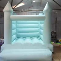 10x12ft Pastel Blue Bouncy Castle