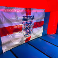 Red And Blue Combo Castle - England Theme