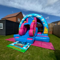 3d Princess Bouncy Castle With Slide 14ftx16ft