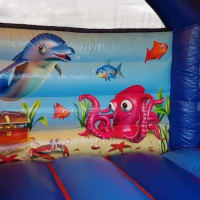 10ft X 10ft Underwater Themed Bouncy Castle