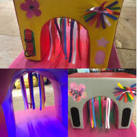 Sensory Tunnel - Colourful And Sensory. Free Standing Or Velcroed To Mat