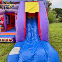 Action Hero Themed Slide Bouncer Bouncy Castle With Front Slide