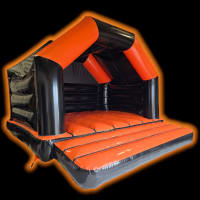 15ft X 16ft Black And Orange Adult Velcro Castle