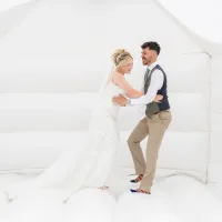 Wedding White Bouncy Castle Hire