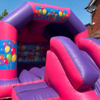Pink And Purple Combo Castle -combo Balloons Generic