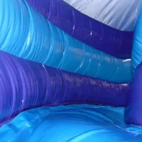 180 Curved Bouncy  Castle With Slide