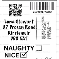 North Pole Present Labels