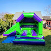 Disco Green And Purple Castle With Side Slide