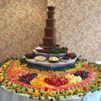 Chocolate Fountain And Fruit Combi Display
