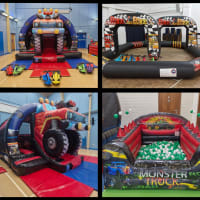 3d Monster Truck Combi Castle With Didi Car Racetrack