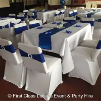 Chair Cover With Sparkle Buckle Coloured Band