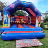 13x13 Superhero Bouncy Castle