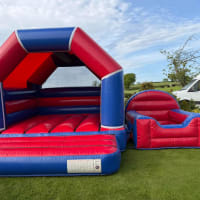 Wide Red And Blue Bouncy Castle 12ft X 15ft