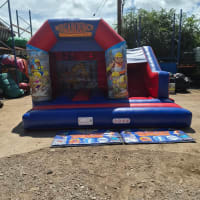 15ft X 15ft Construction Themed Bouncy Castle With Slide