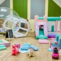 Bouncy Castle And Bubble Balloon Dome Package