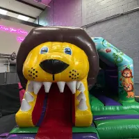 3d Lion Bounce And Slide
