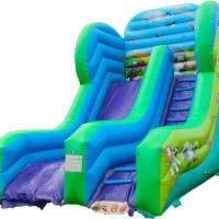 19ft Farmyard Mini Mega Slide