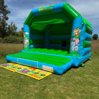 Jungle Themed Green And Blue Castle