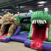 Double Dino Bouncy Castle