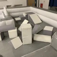 White And Silver Soft Play