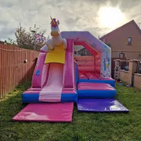 Unicorn Theme 3d 15x12ft Combo Castle