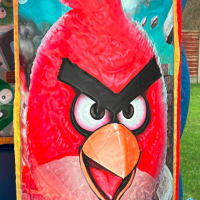 12ft X 12ft Blue And Red Castle - Angry Birds Theme