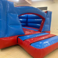 Red And Blue Low Height Bouncy Castle