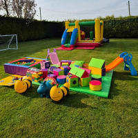 Multicoloured Bouncy Castle And Soft Play Package